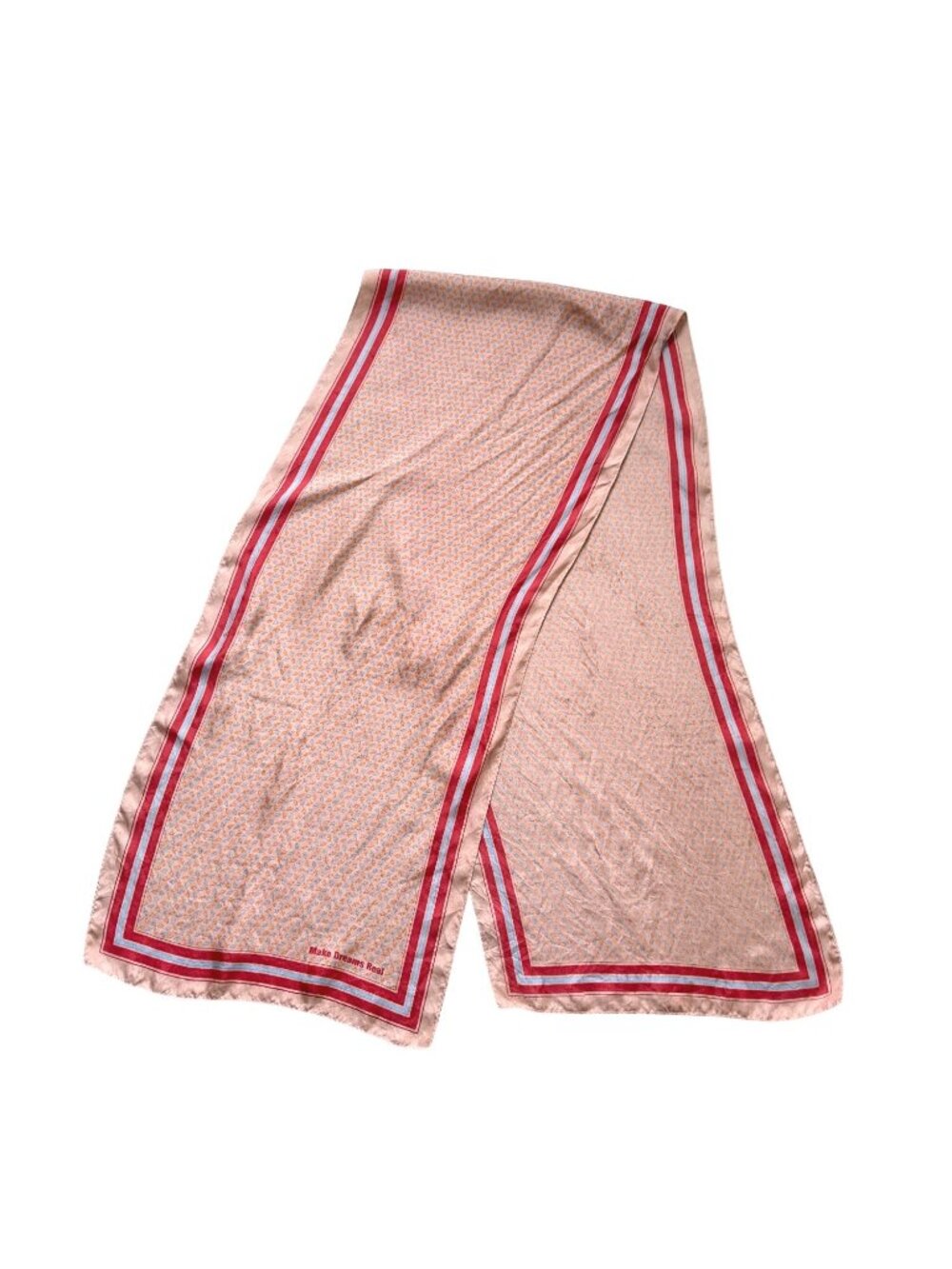 Women's Silk Scarf Vintage Lightweight Summer Dressy Make Dreams Real Patterned